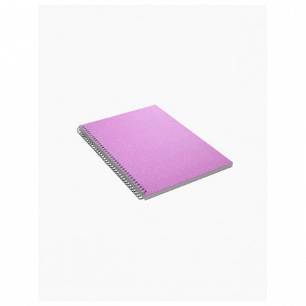 Caiet cu spira A5, 80 file, matematica, BiroCo, Glitter, diverse modele