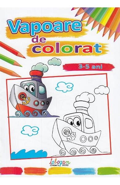 Vapoare de colorat. 3-5 ani