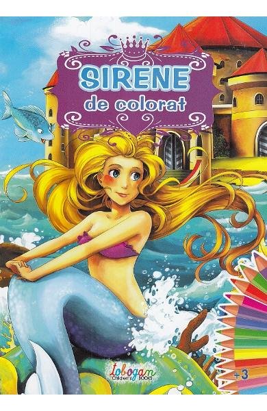 Sirene de colorat. 3 ani