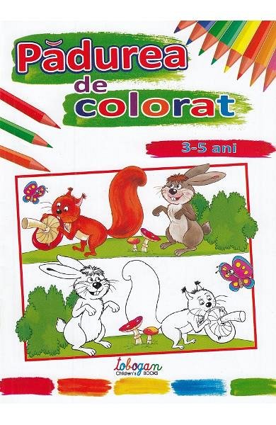 Padurea de colorat. 3-5 ani
