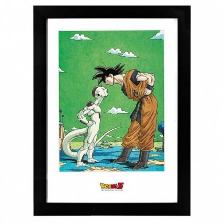 Framed poster DRAGON BALL, Frieza vs Goku