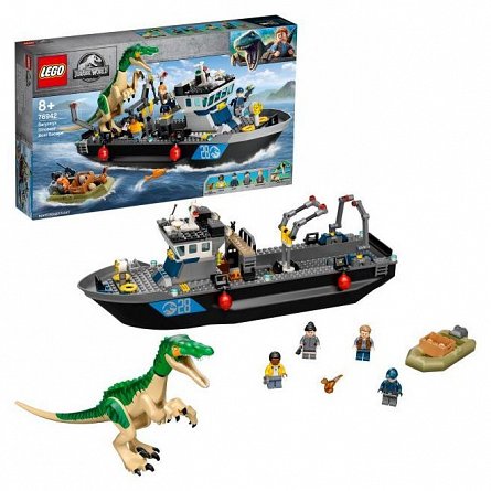 LEGO Jurassic World - Evadarea Baryonyx pe Vapor 76942