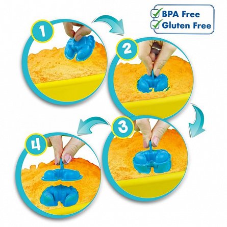 Craze Magic Sand, nisip kinetic, set cu forme marine