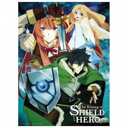 Poster THE SHIELD HERO, Naofumi's Party, 52x38 cm