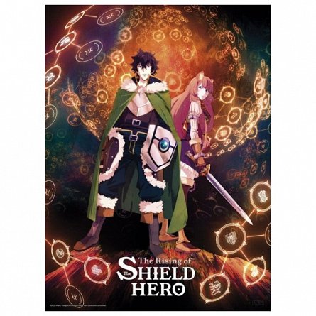 Poster THE SHIELD HERO, Naofumi & Raphtalia, 52x38 cm