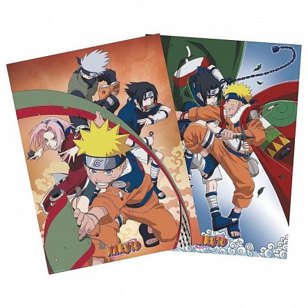 Set 2 Chibi Posters Naruto, Team 7, 52x38 cm