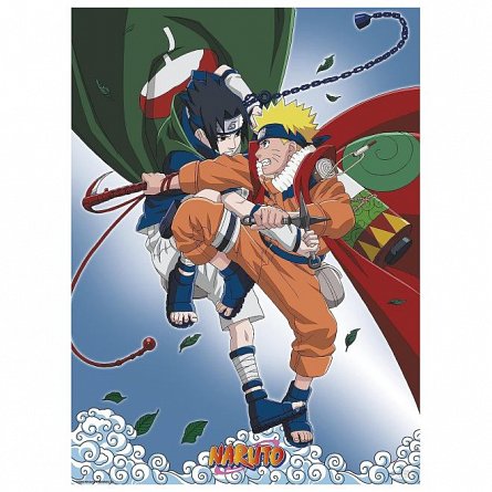 Set 2 Chibi Posters Naruto, Team 7, 52x38 cm