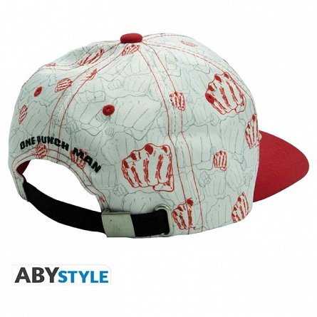 Sapca ONE PUNCH MAN, Beige and Red, Punches
