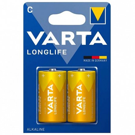 Baterii Varta Long Life Extra, LR14 C, set 2 bucati