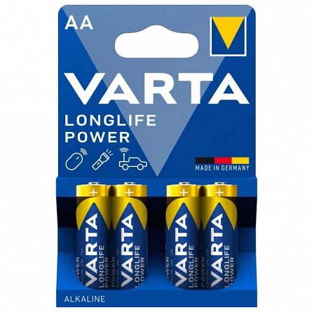 Baterii Varta Long Life Power, LR6 AA, set 4 bucati