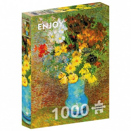 Puzzle Enjoy - Vincent Van Gogh: Vase with Daisies and Anemones, 1000 piese