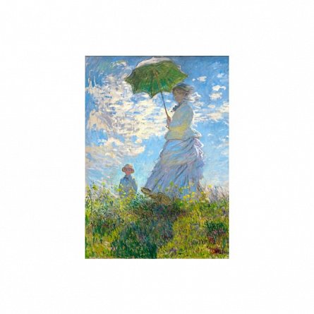 Puzzle Enjoy - Claude Monet: Woman with a Parasol, Madame Monet and Her Son, 1000 piese