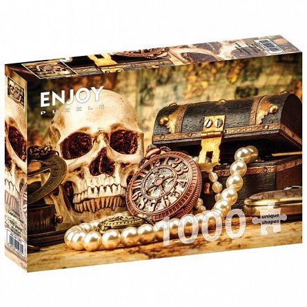 Puzzle Enjoy - Pirates Captain s Desk, 1000 piese