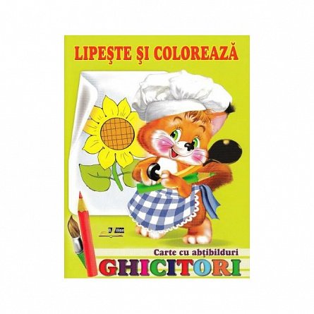 Ghicitori - Veverita. Lipeste si coloreaza. Carte cu abtibilduri