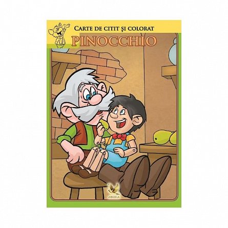 Pinocchio. Carte de citit si colorat
