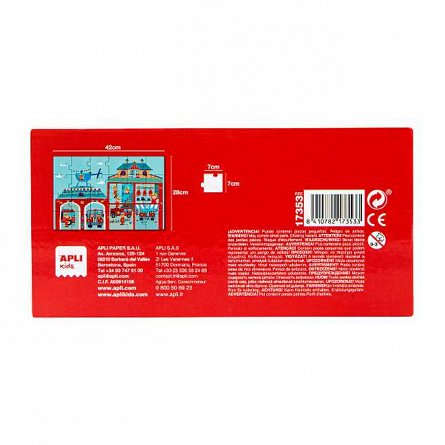 Puzzle Apli - Statie de pompieri, 24 piese