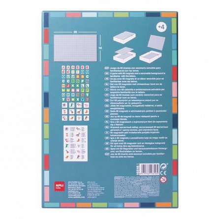 Joc magnetic Apli - Litere, 60 piese