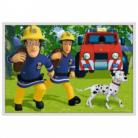 Puzzle Trefl 10 in 1 - Pompierul Sam, Salvarile Pompierului Sam