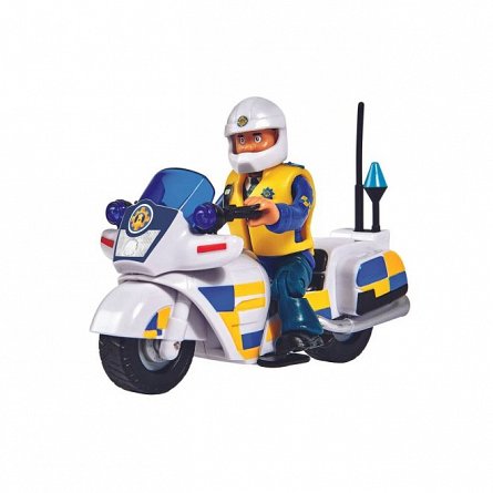 Motocicleta politie Fireman Sam, cu figurina