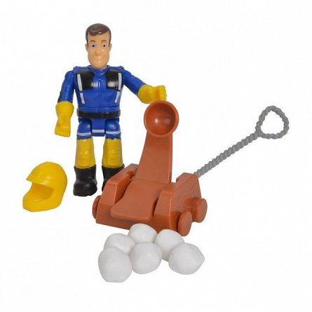 ATV dezapezit Fireman Sam - Winter Mercury, cu figurina