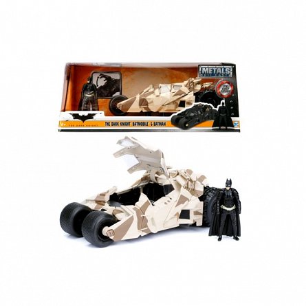 Masina Batman Batmobile The Dark Knight, cu figurina, 20 cm