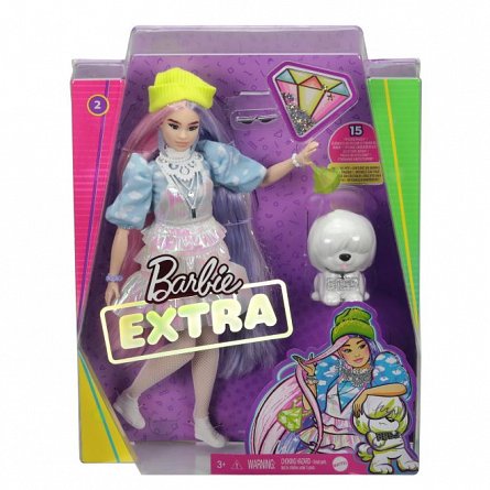 Papusa Barbie Fashionistas - Extra style, Beanie