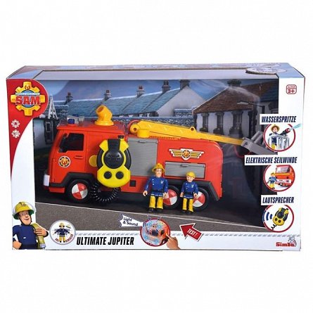 Masina pompieri Fireman Sam - Ultimate Jupiter, cu 2 figurine
