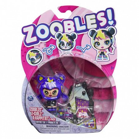 Figurina Zoobles Z-Girlz - Fetita Pisicuta