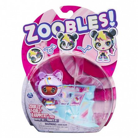 Figurina Zoobles Z-Girlz - Fetita Unicorn