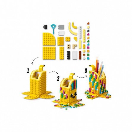 LEGO DOTS: Suport creioane - Banana adorabila 41948