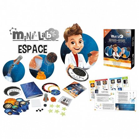 Mini Lab - Spatiul, kit 6 activitati, Buki France, plus 8Y