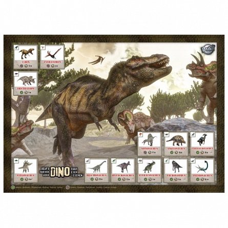 Mega set Dino, 12 oua, Buki France, plus 6Y
