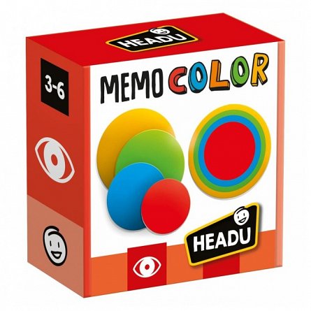Headu Teacher Tested - Joc Memo Color, 3-6 ani