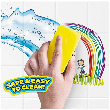 Craze Inkee, Creioane colorate pentru baie, set 6 culori, 3 ani+