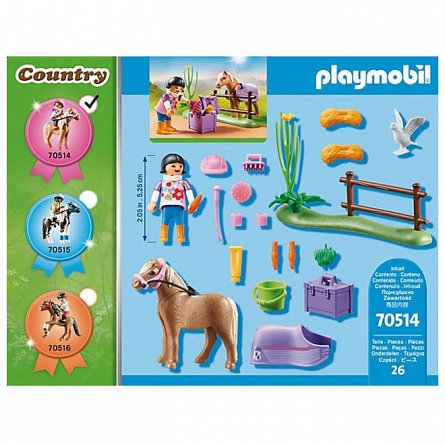Playmobil Country - Figurina colectie ponei islandez, 4 ani+