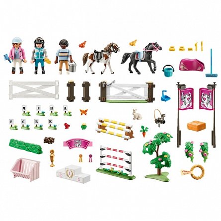 Playmobil Horse Farm - Turneu de echitatie, 4 ani+