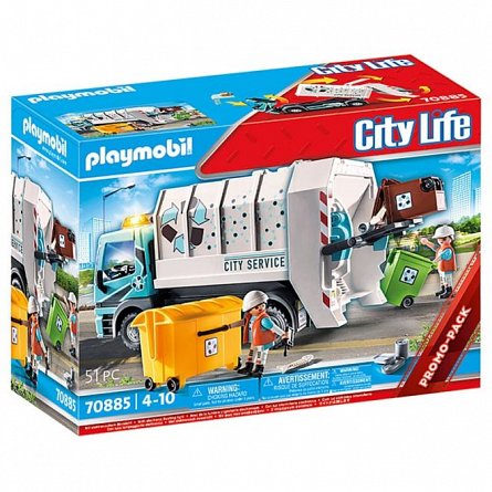Playmobil City Life - Camion de reciclat, 4 ani plus