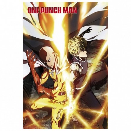 Poster One Punch Man, Saitama and Genos, 91.5 x 61 cm