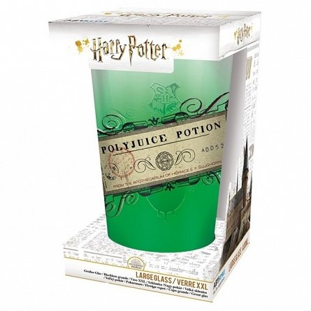 Pahar din sticla Harry Potter - Polyjuice Potion, 400 ml