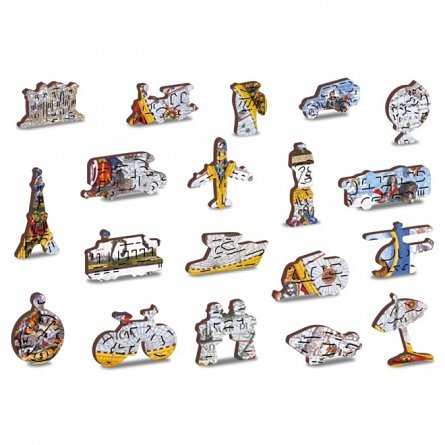 Harta antica a lumii M, Puzzle 3D Wooden City