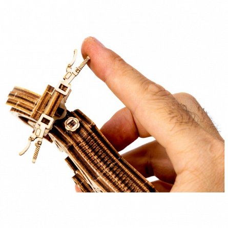 Puzzle mecanic din lemn, Wooden.City, Motocicleta MotoCross, 88 piese