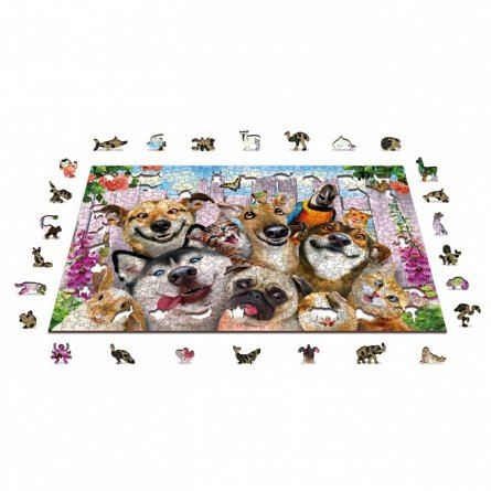 Animale de companie nebune, Puzzle 3D Wooden City