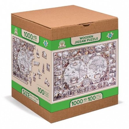 Epoca de explorare harta XL, Puzzle 3D Wooden City