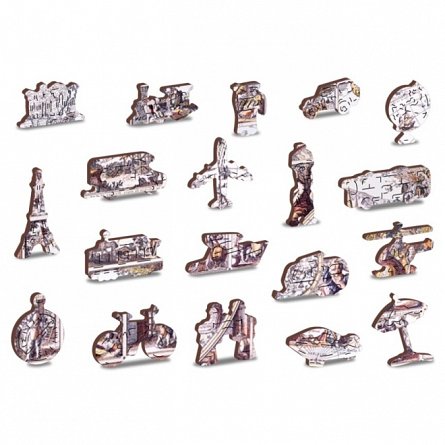 Epoca de explorare harta XL, Puzzle 3D Wooden City