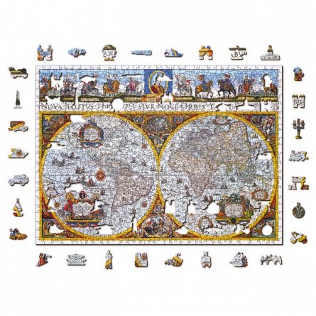 Harta antica a lumii XL, Puzzle 3D Wooden City