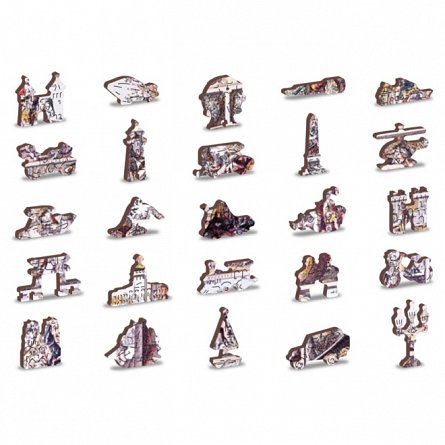 Puzzle 3D din lemn, Harta epocii de explorare XL, 750 piese, 750-0101-XL Wooden.City