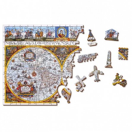 Harta antica Nova Terrarum, Puzzle 3D Wooden City