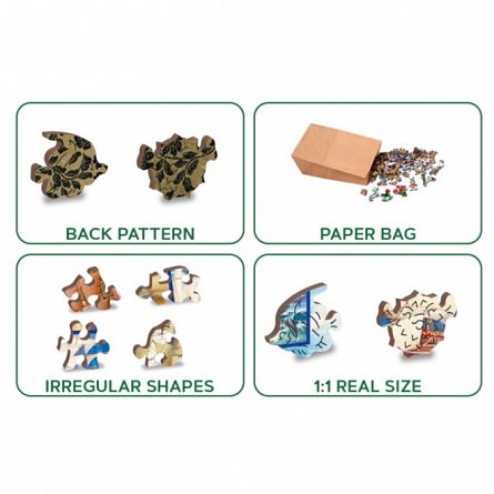 Puzzle 3D din lemn, Barca de navigat XL, 1010 piese, 1010-0054-XL Wooden.City