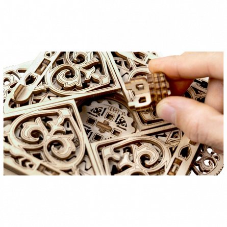 Puzzle mecanic din lemn, Wooden.City, Cutie misterioasa, 176 piese