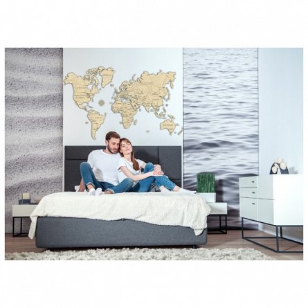 Puzzle 3D din lemn, Harta lumii XXL, 110 piese, WM505 Wooden City